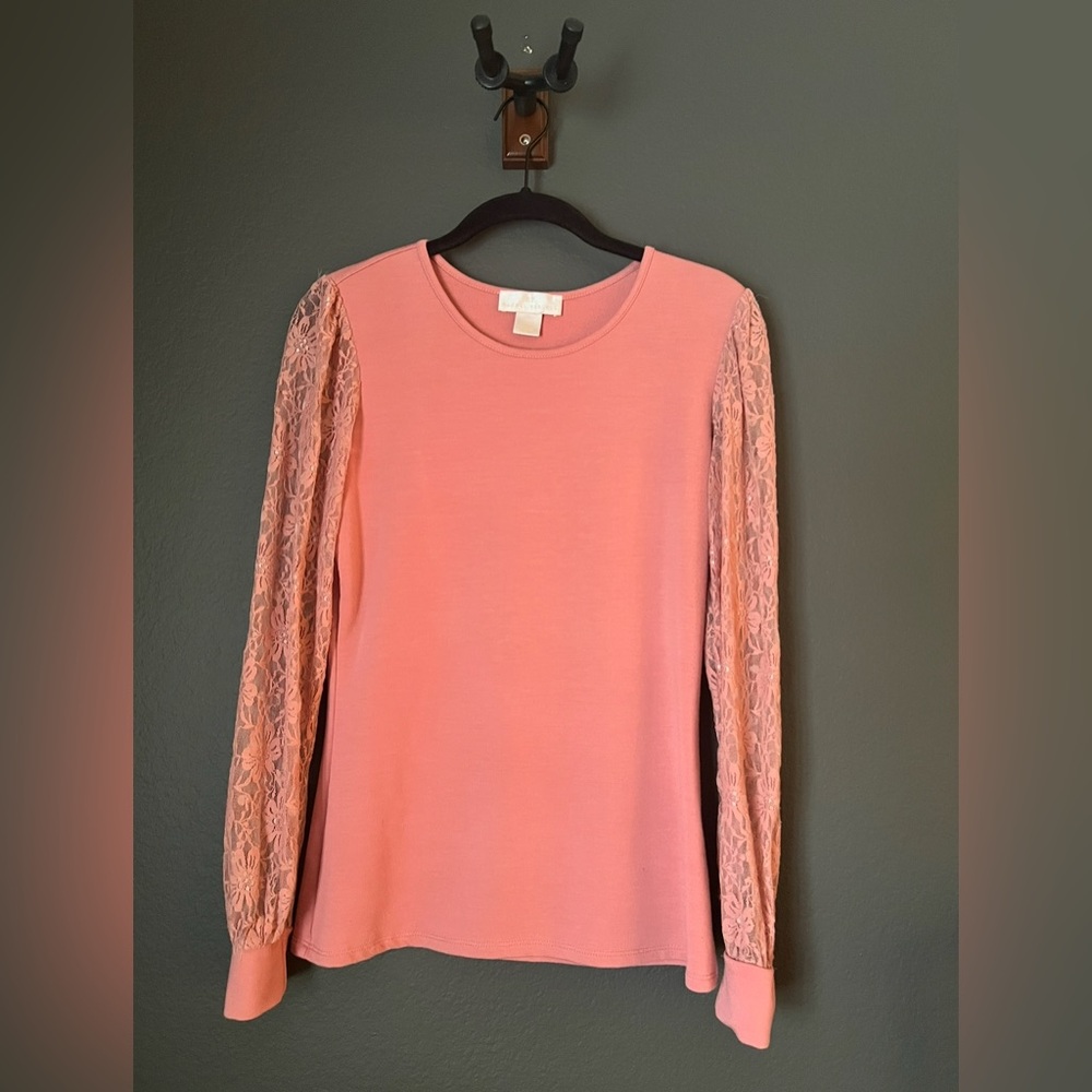 Rachel Parcell Mix Lace Top